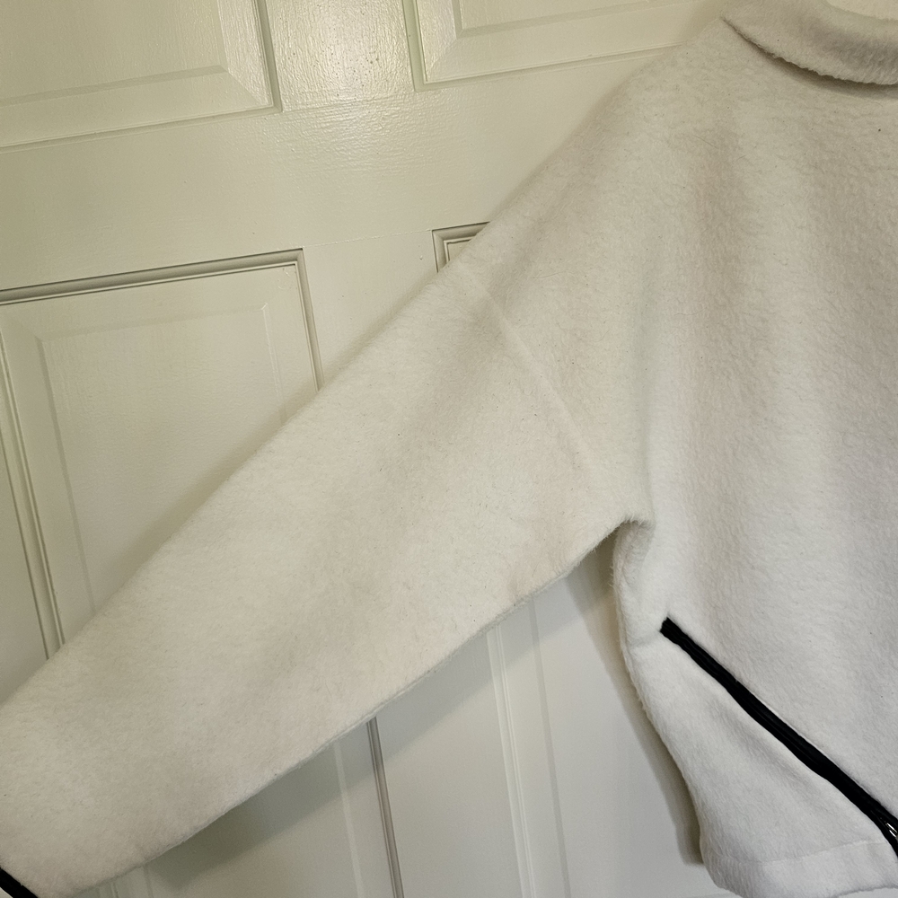 Express White Cowl Turtleneck Sweater with Modern Design - Picture 2 of 4